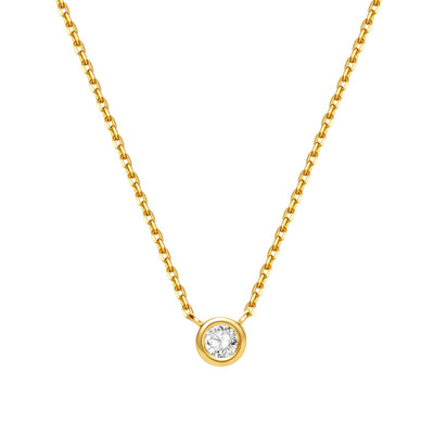 Completion Diamond Necklace 14K Gold