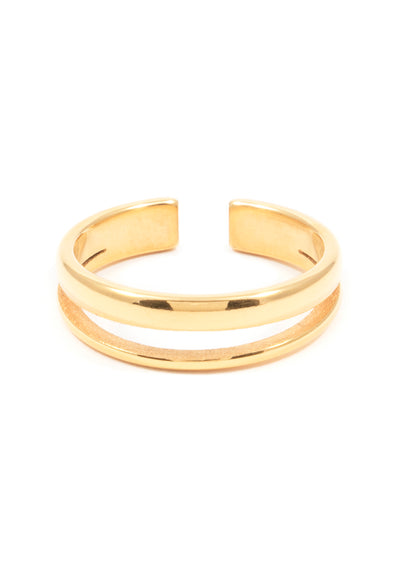 Bague Simple Double Bande