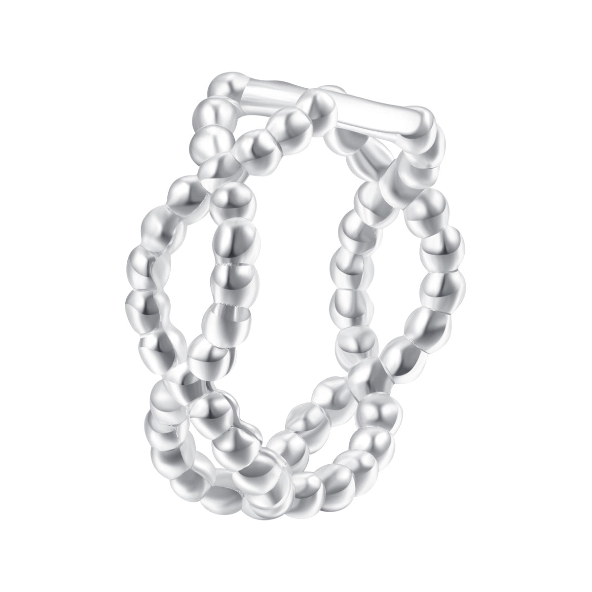 Ear Cuff Doble Helix Plata de Ley 925