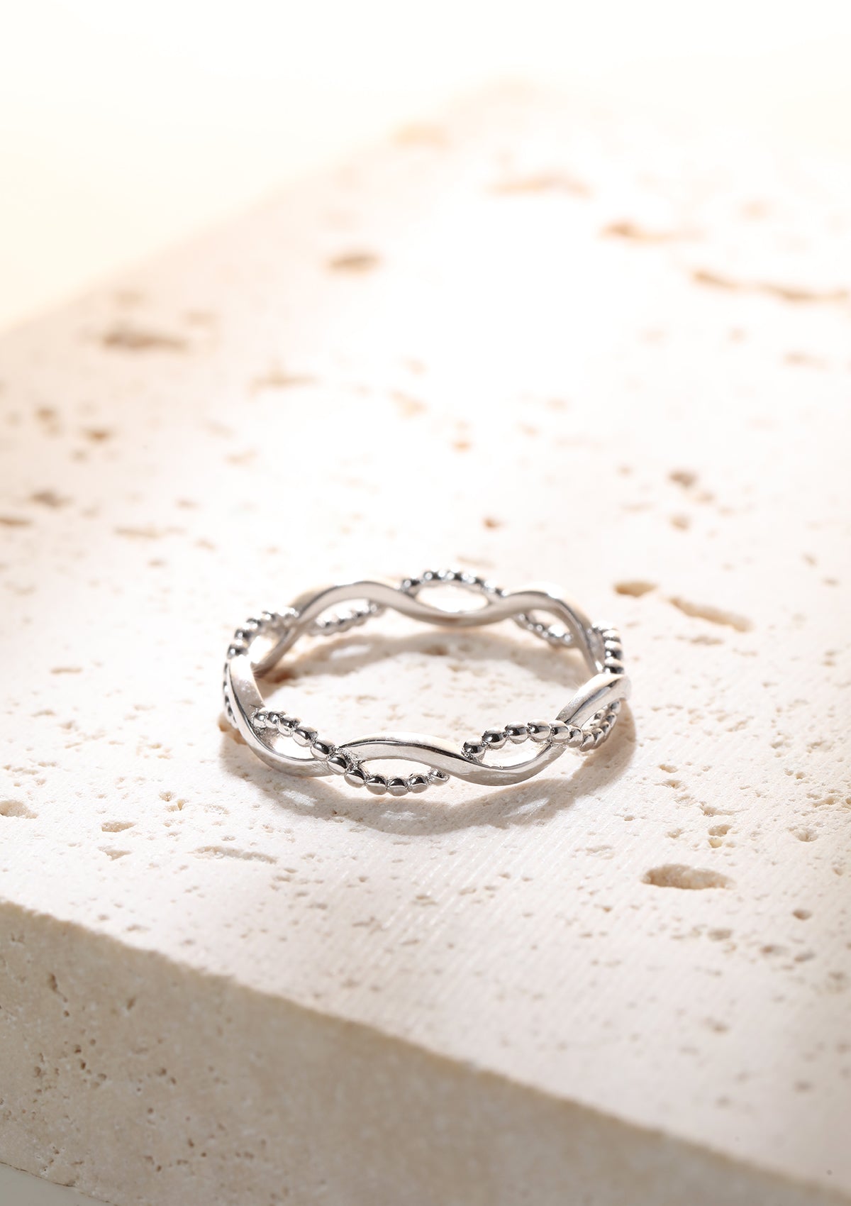 Double Helix Ring Sterling Silver