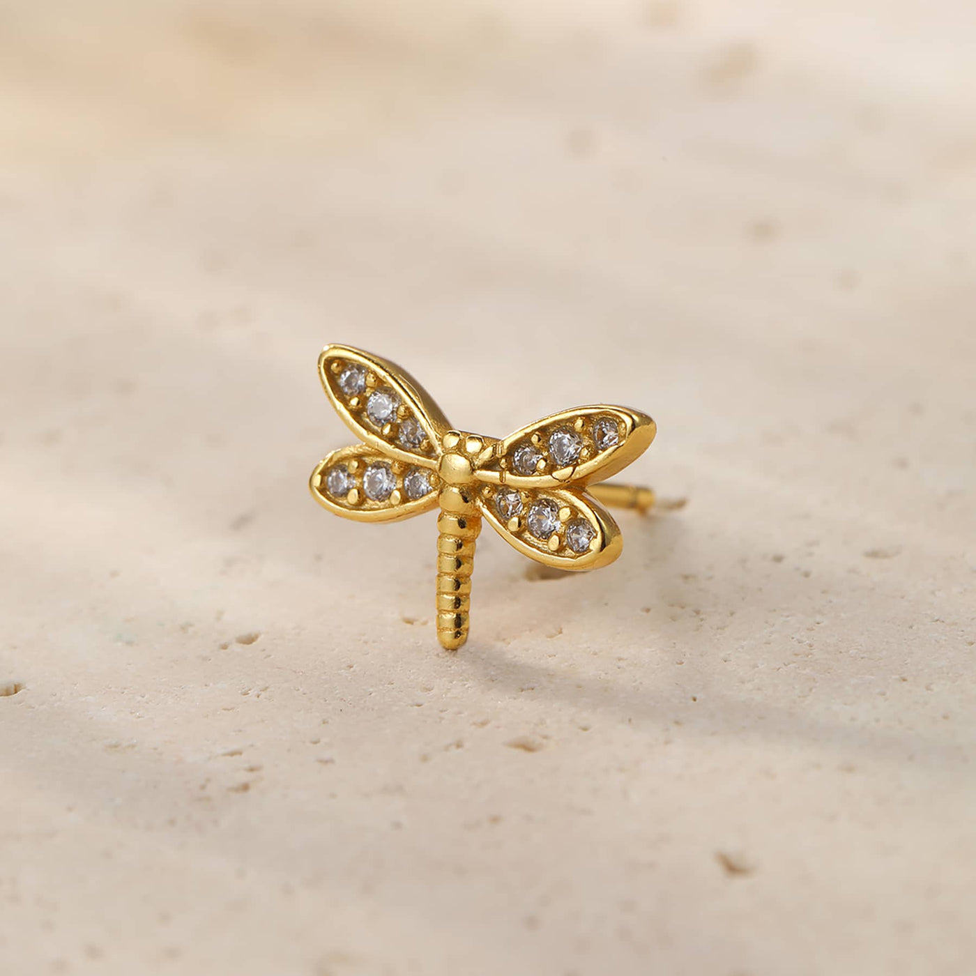 Dragonfly Stud Earring Sterling Silver