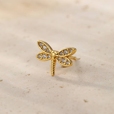 Dragonfly Stud Earring Sterling Silver