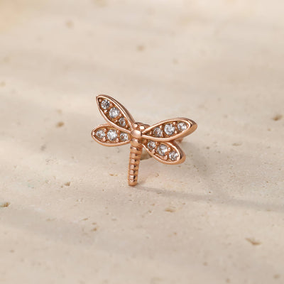 Dragonfly Stud Earring Sterling Silver