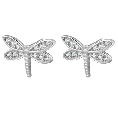 Dragonfly Stud Earring Sterling Silver