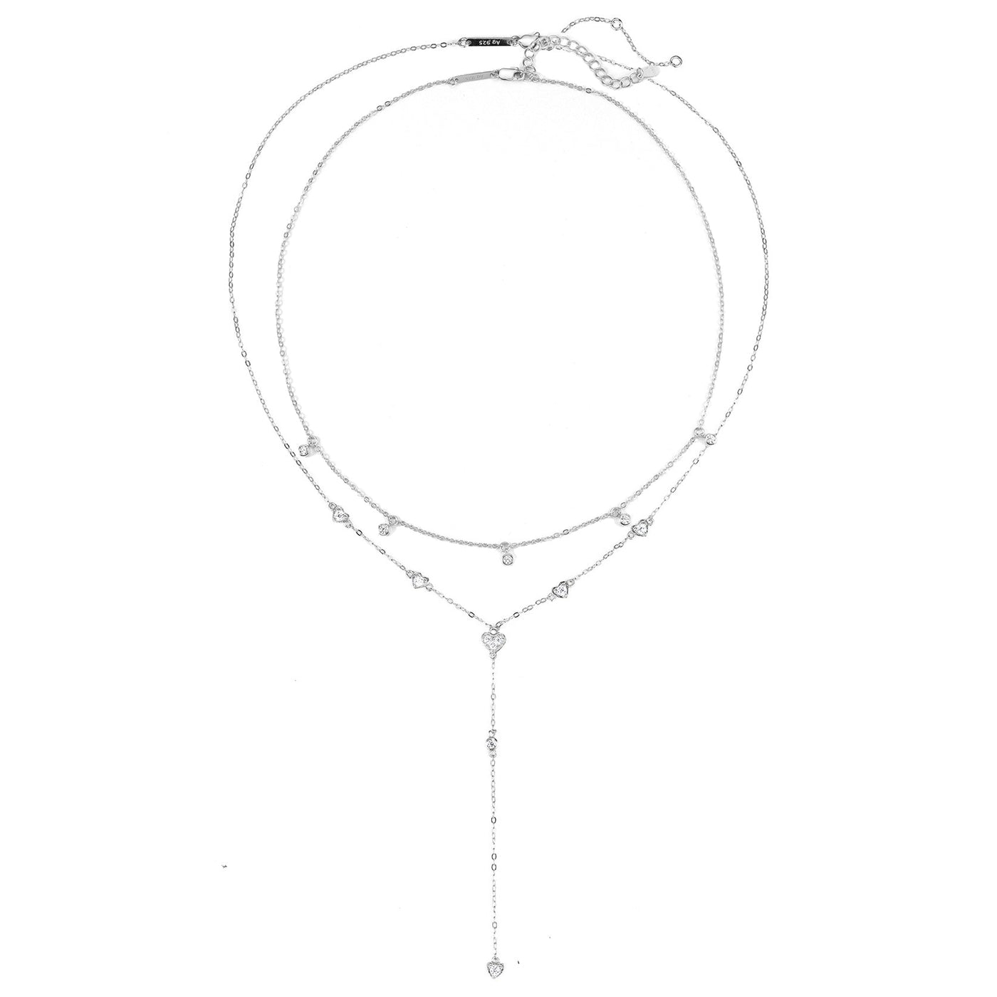 Ensemble Collier Cherish Sterling Argent 