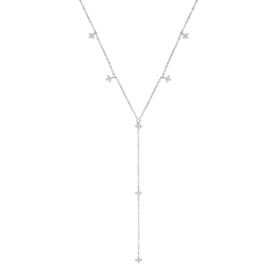 Collier Chaîne Y Ellipse Argent 925 en Or