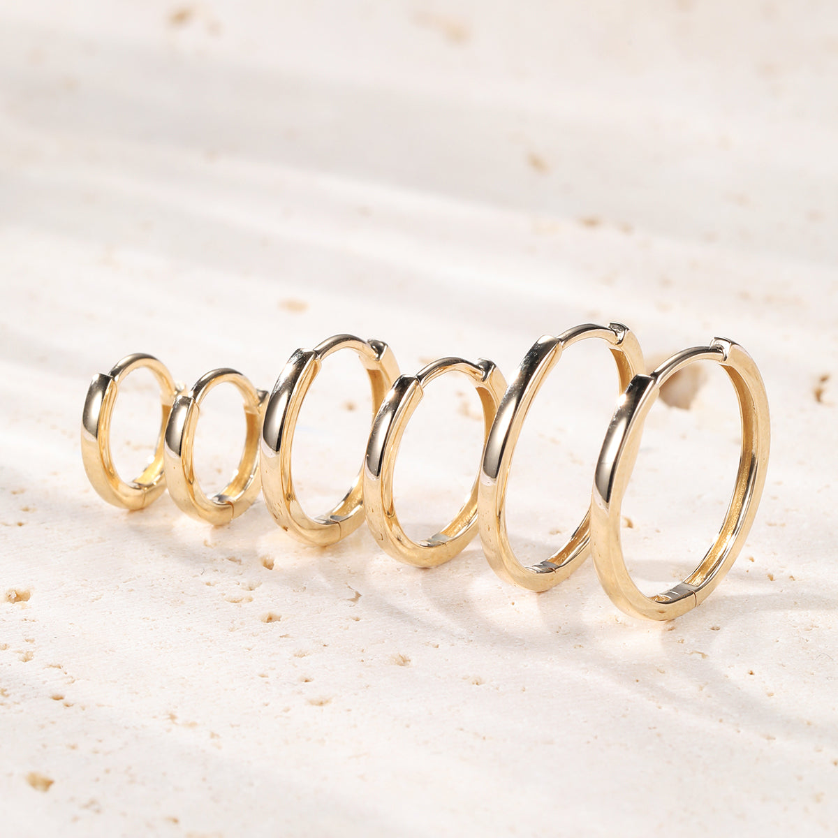 Eternal Hoop Earrings 14K Gold