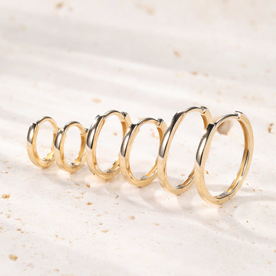 Eternal Hoop Earrings 14K Gold