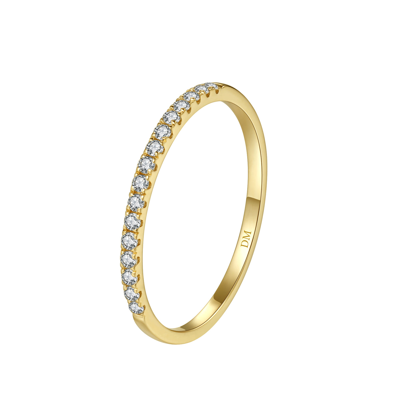 Anillo Diamante Eternidad en Oro Macizo 14K