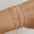 Brazalete de Cadena Fina Singapur Plata de Ley 925