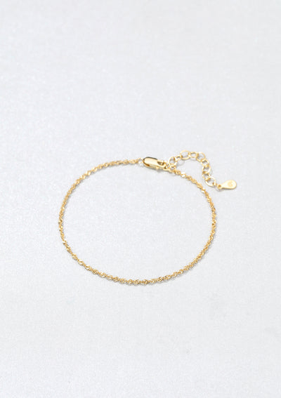 Singapurkette Armband Sterlingsilber in Gold