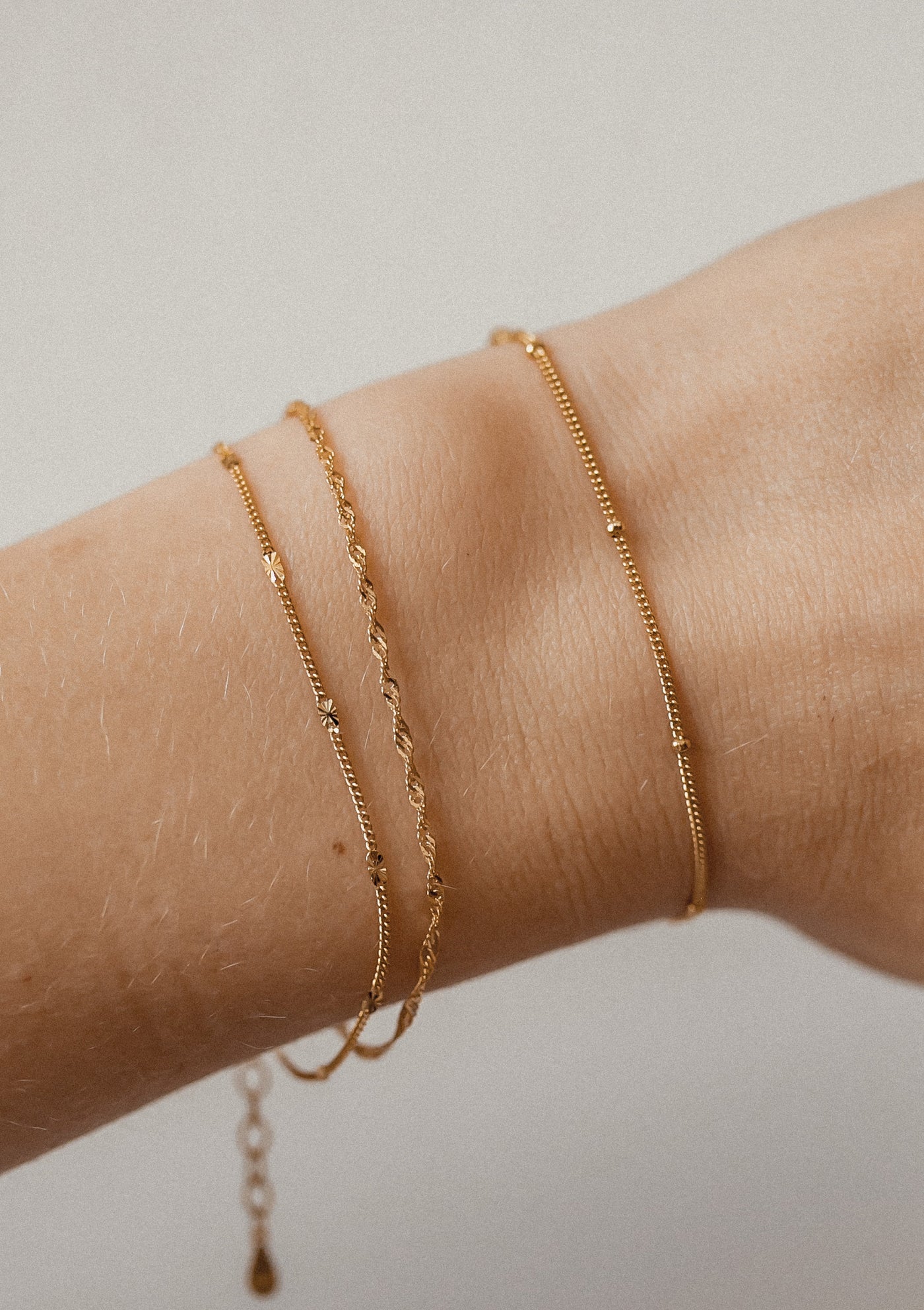 Singapurkette Armband Sterlingsilber in Gold