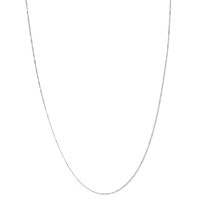 Fine Textured Chain Necklace Sterling Silver