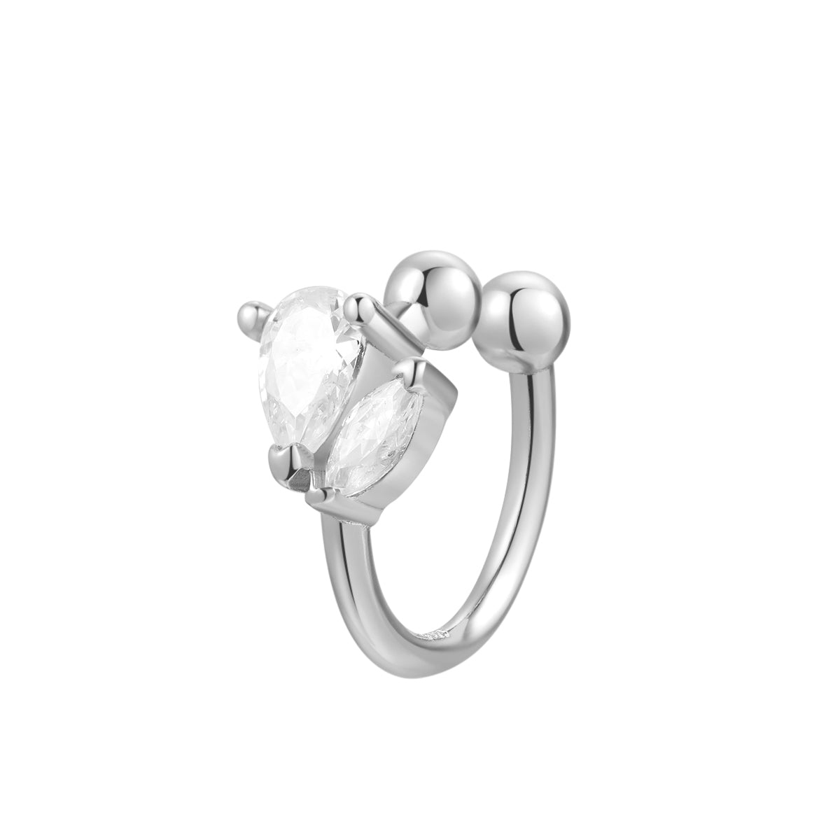 Ear cuff Chispa Fuego Plata de Ley 925