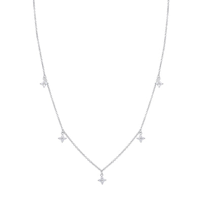 Collier Floret Charm Sterling Argent