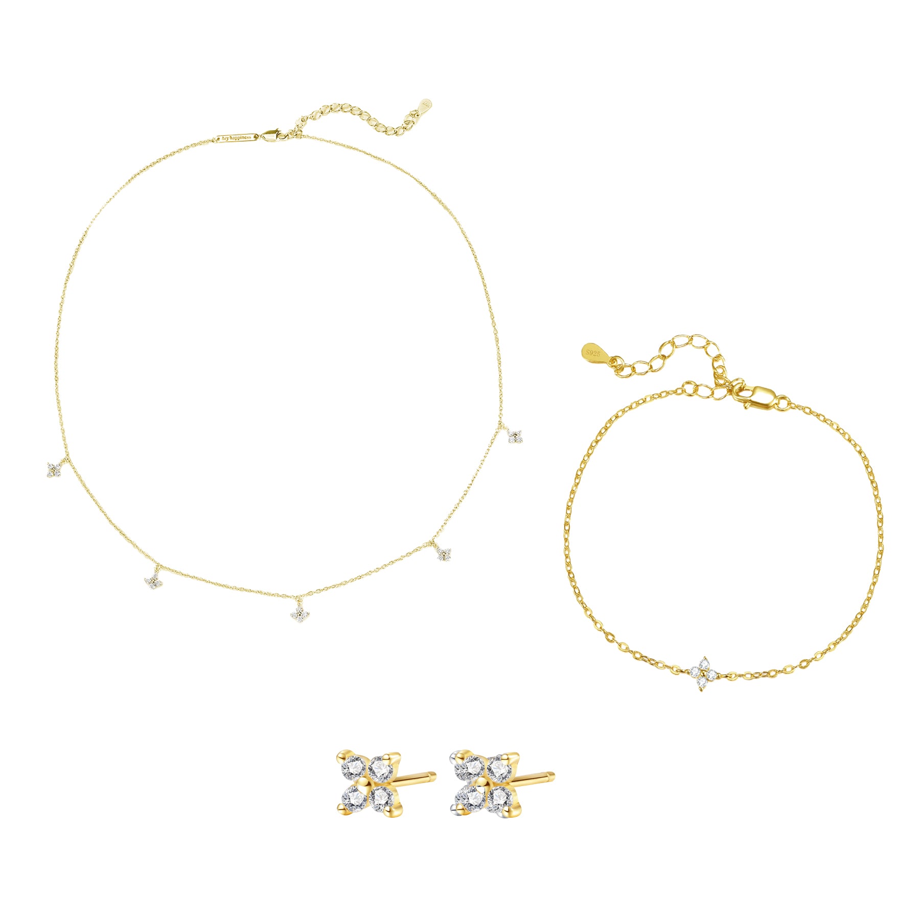 Floret Jewellery Set Sterling Silver – Hey Happiness