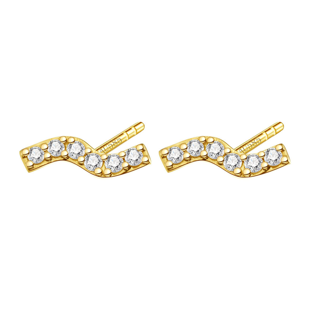 Boucles d’Oreille Flow en Or Massif 14 CT