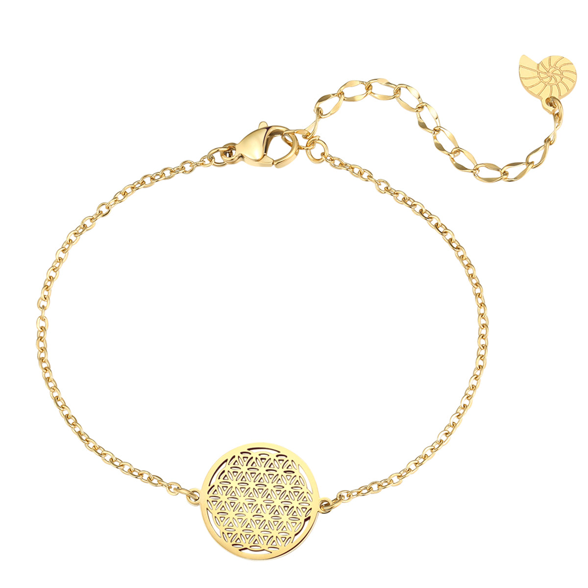 Armband Blume des Lebens Gold