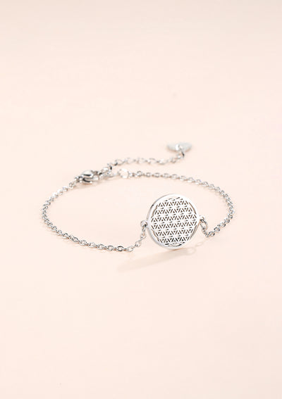 Flower of Life Bracelet Silver