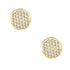 Flower of Life Stud Earrings Gold