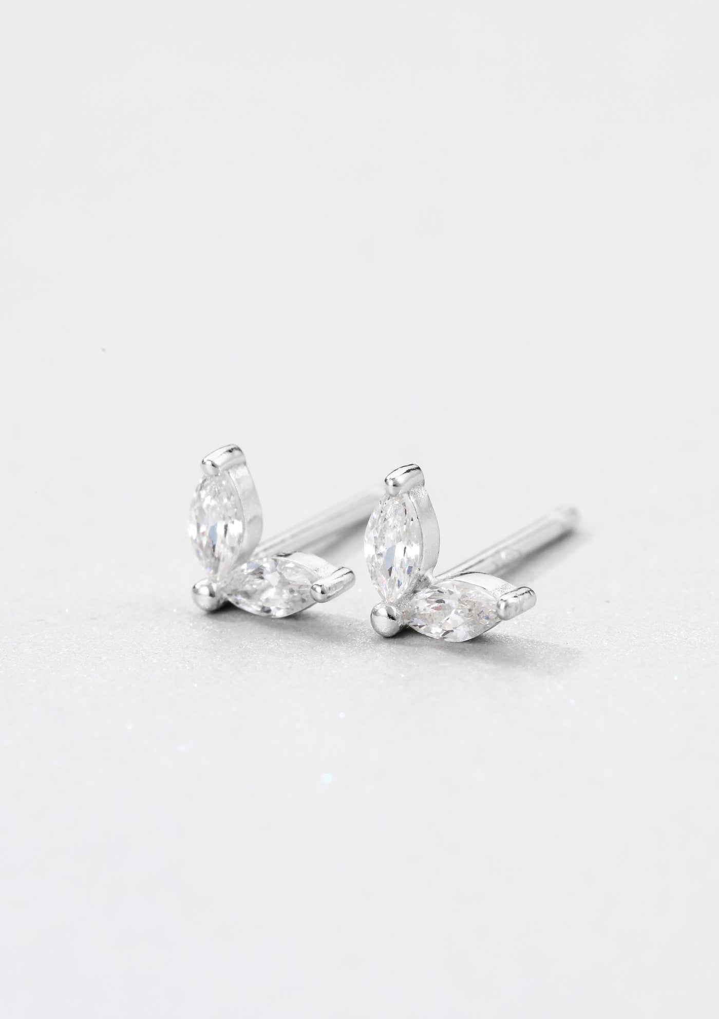 Luciole Pierre Précieuse Clous d'Oreilles Sterling Argent