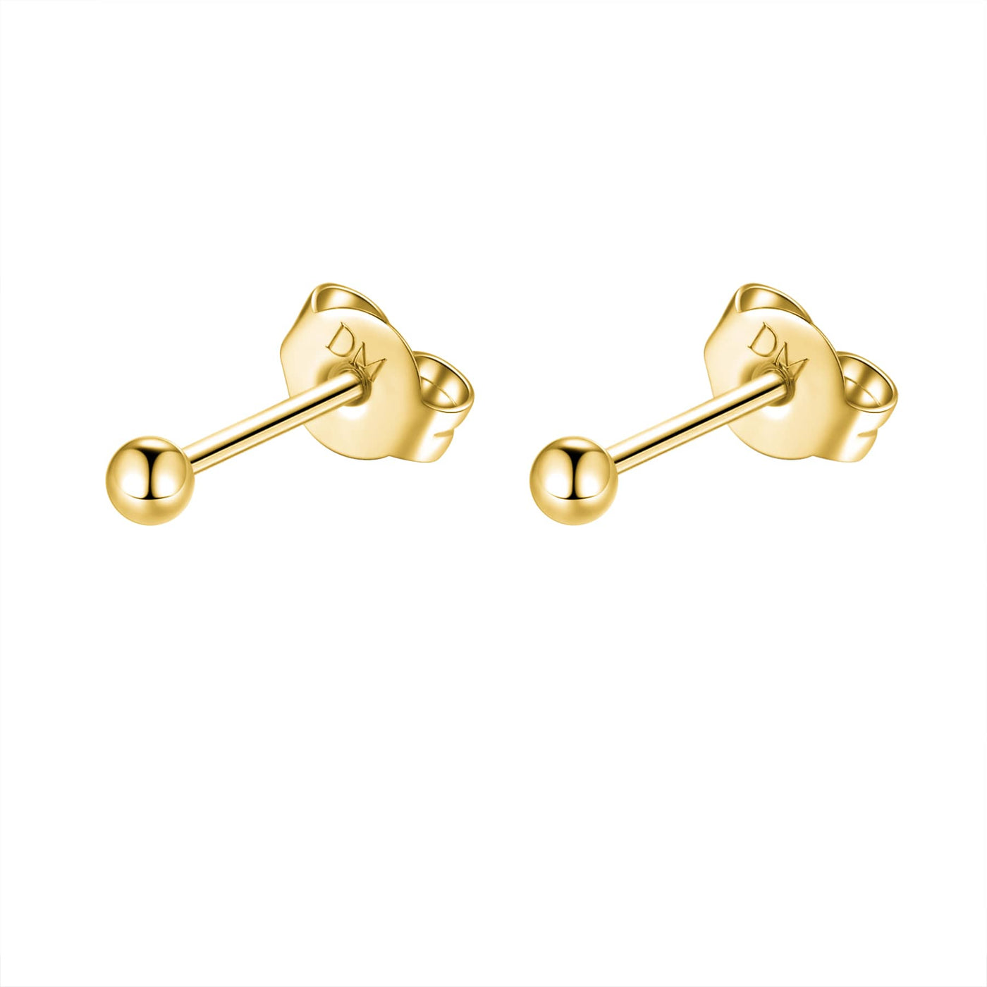 Glint Stud Earrings 14K Gold