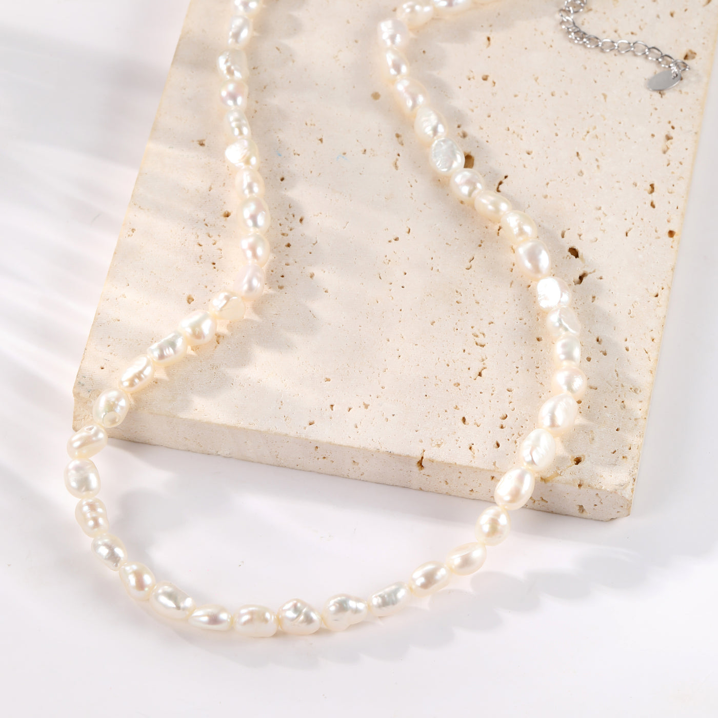 Collier Perle Grace Sterling Argent