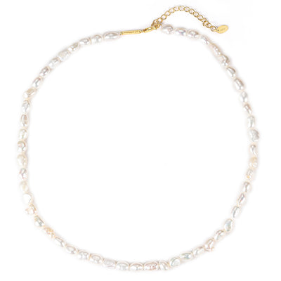 Collier Perle Grace Sterling Argent en Or