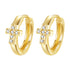 Pendientes Huggie Esperanza Aro Oro Macizo 14K