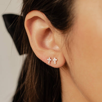 Hope Stud Earrings 14K Gold