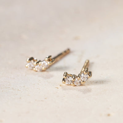 Joy Stud Earrings 14K Gold