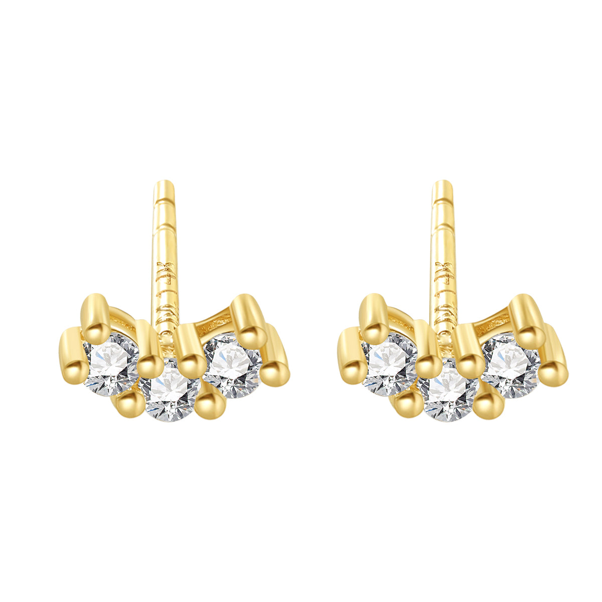 Joy Stud Earrings 14K Gold