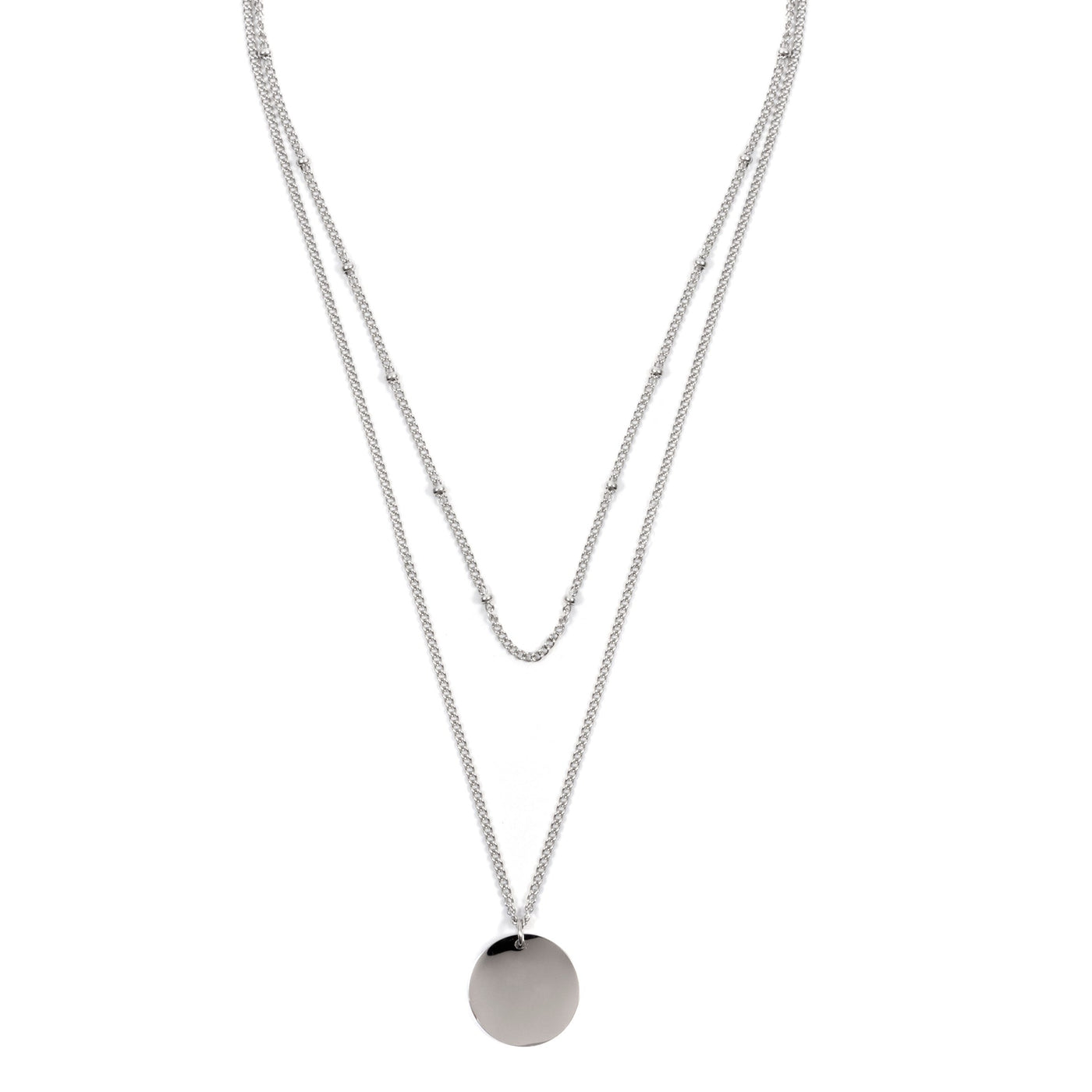 Collier Multi Rangs Cercle en Argent