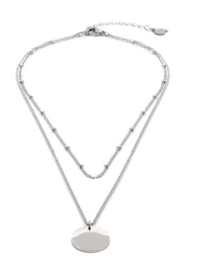 Collier Multi Rangs Cercle en Argent