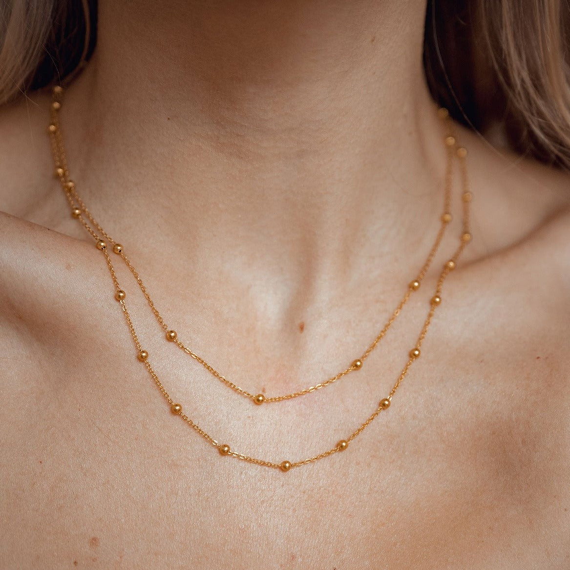 Layered Necklace Gold