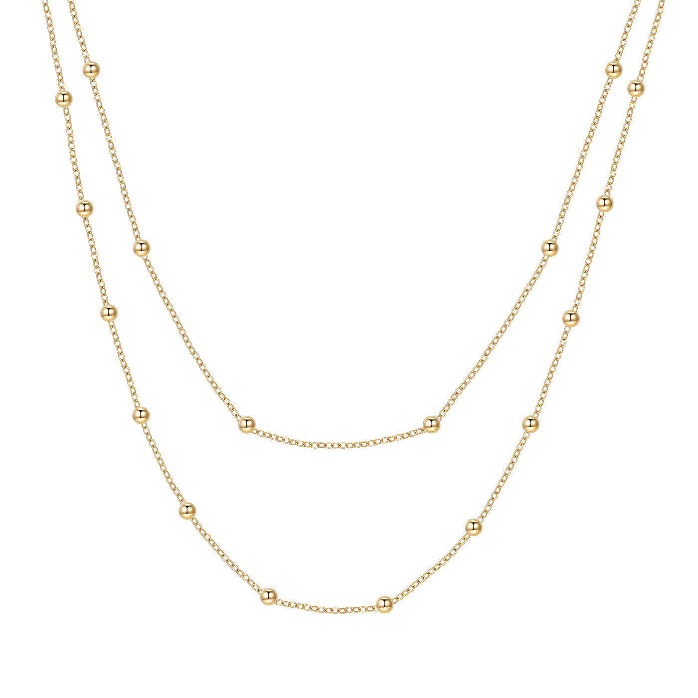 Layered Necklace Gold