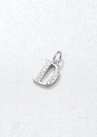 Letter Pendant Sterling Silver