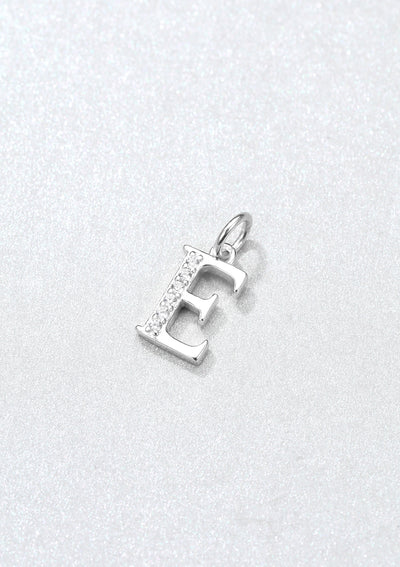 Letter Pendant Sterling Silver