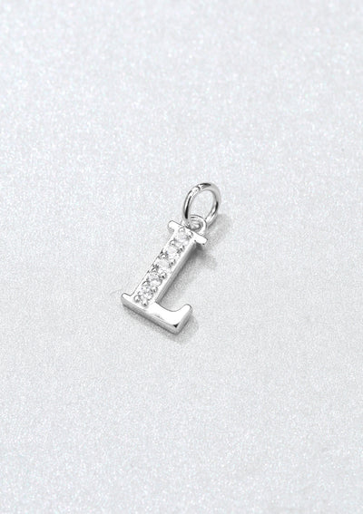 Letter Pendant Sterling Silver