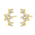 Meadow Stud Earrings Sterling Silver Gold