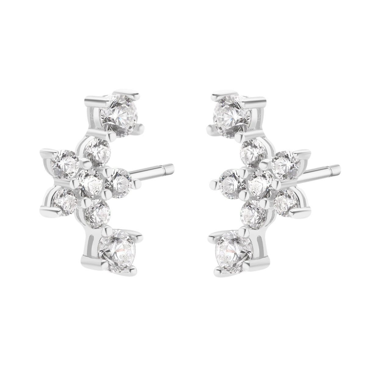 Clous d'Oreilles Prairie Argent Sterling