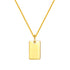 Collar Colgante Canvas en Oro Macizo 14K