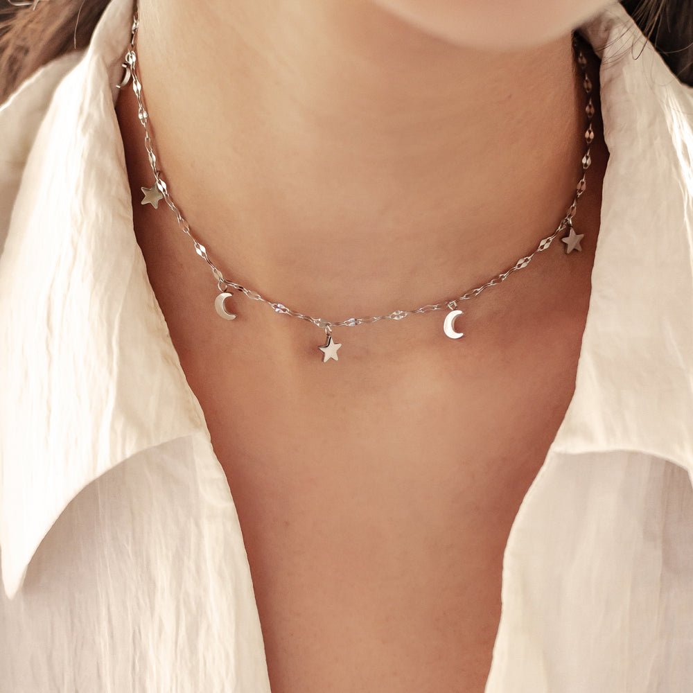 Stern und Mond Choker Wasserfest