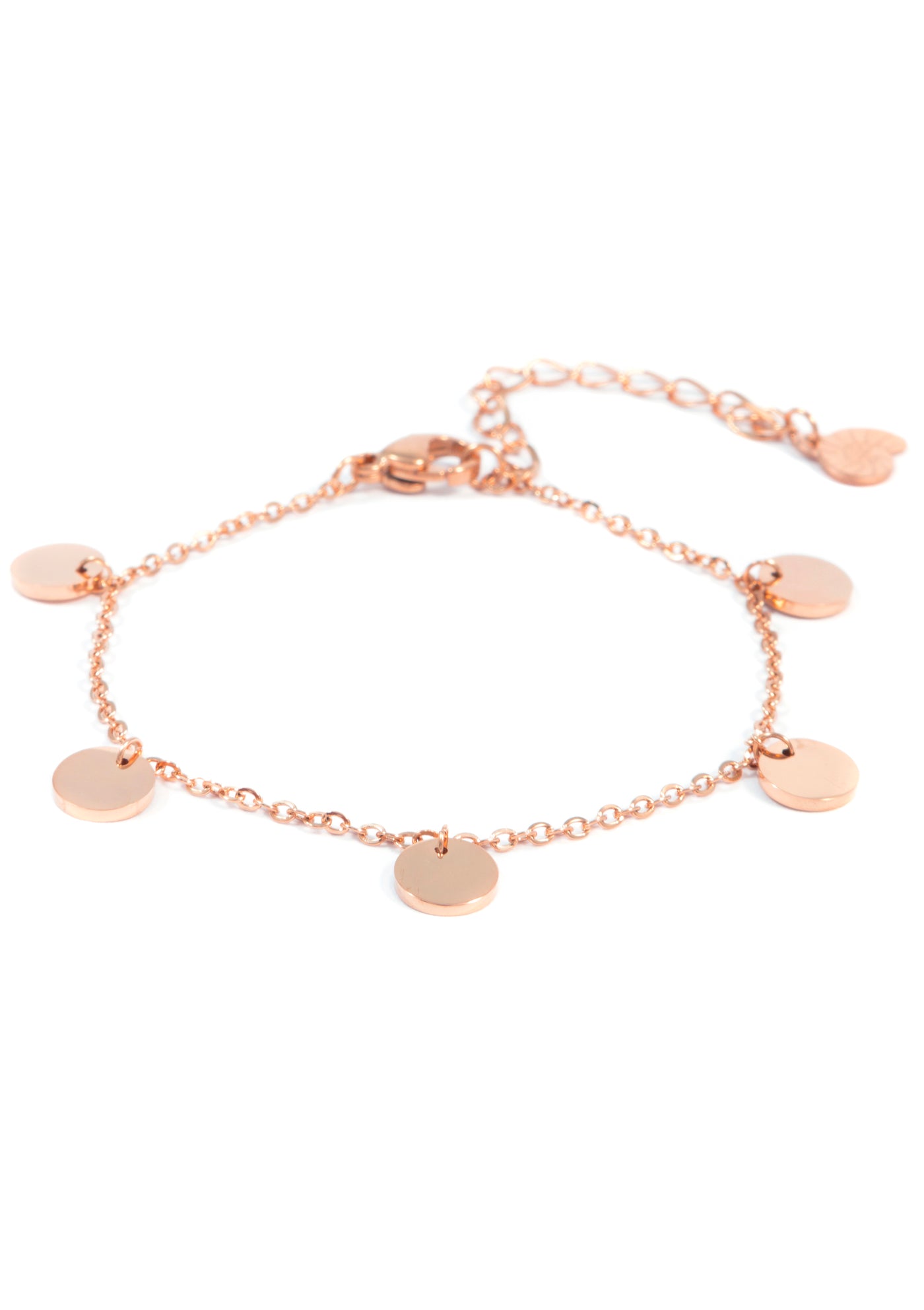 Armband mit Mehreren Plättchen in Rosegold