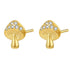 Mushroom Stud Earring Sterling Silver