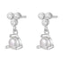 Nest Pearl Stud Earrings Sterling Silver