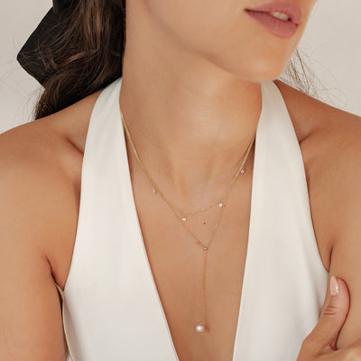 Collier Perle Nouveaux Départs en Or Massif 14 CT