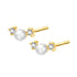 New Beginnings Pearl Stud Earrings 14K Gold