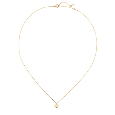 Ovala Anhänger Kette 14K Gold