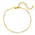 Perlenarmband Gold Sterlingsilber